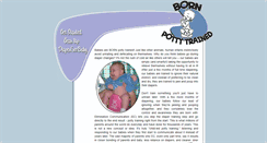 Desktop Screenshot of bornpottytrained.com