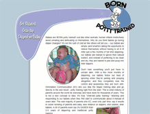 Tablet Screenshot of bornpottytrained.com